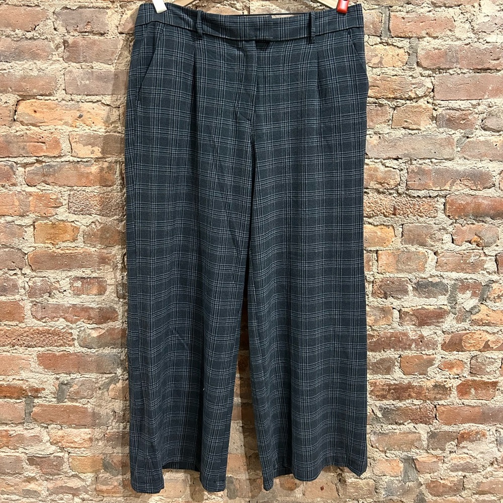 American Eagle Gray Plaid Dress Pants